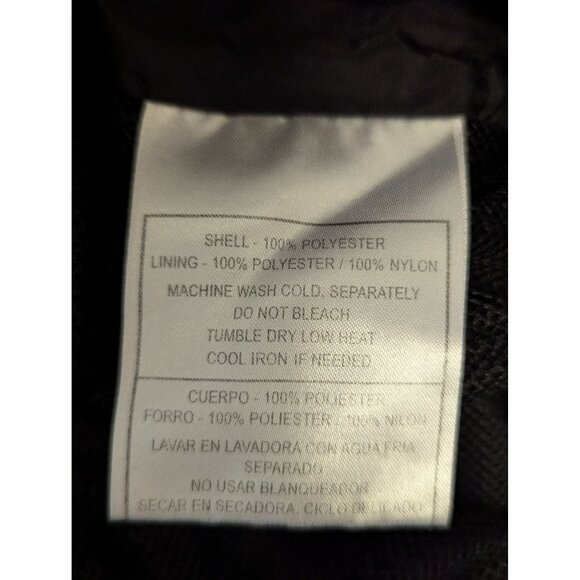 NFL Raiders Pullover Jacket Mens Medium Black Polyester Lightweight - Picture 9 of 9